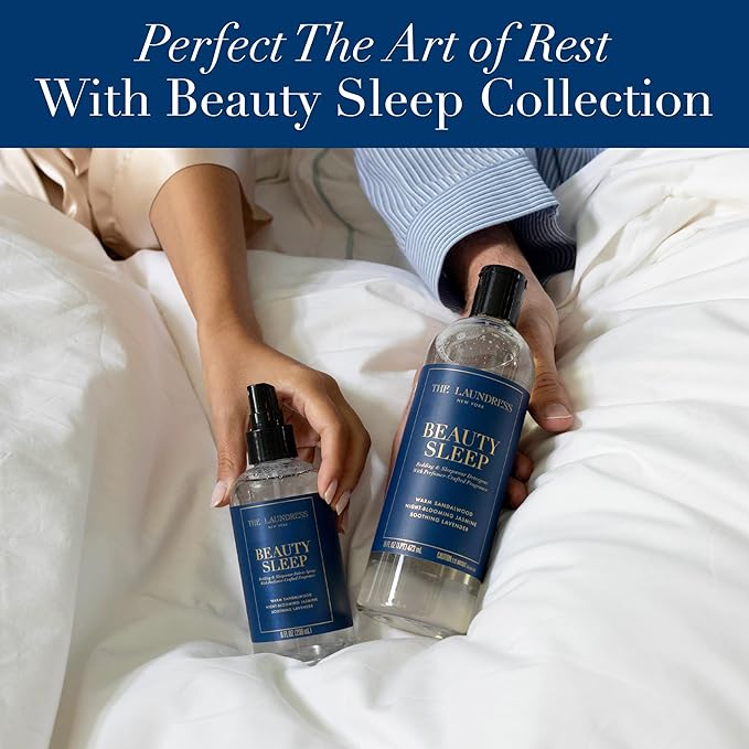 The Laundress Beauty Sleep Fabric Spray, Wrinkle Release Spray, Pillow Spray, Fabric Refresher, Upholstery and Linen Spray, Tranquil Comforting Inspired Scent, 8 Fl Oz-Ruum Studio Home