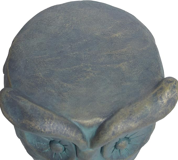 Christopher Knight Home Agnes Owl Garden Stool, Lightweight Concrete, Gold Patina Finish-Ruum Studio Home