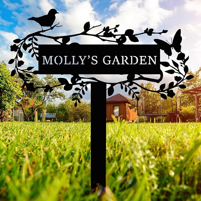 Customized Bird Names Garden Metal Stake Sign, Patio & Lawn Decor-Ruum Studio Home