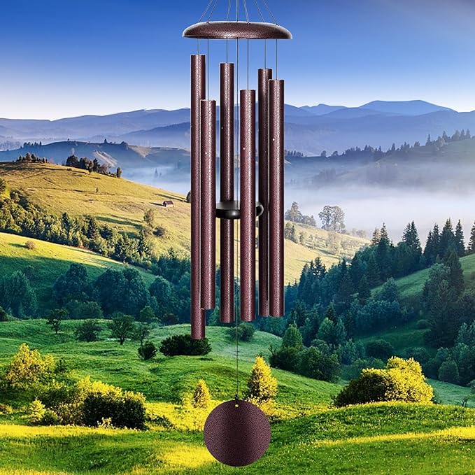Wind Chimes Outdoor Deep Tone, 45 in Large Wind Chimes for Outside, Wind Chime Gifts for Mother's Day/Housewarming/Christmas-Ruum Studio Home