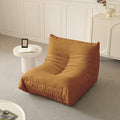 Luxury Sofa Couch Chair, Lazy Floor Seating, Fireside Bean Bag Chair, Ergonomic Tatami Sofa Lounger for Living Room, Bedroom, Office, Single Seat, Brown-Ruum Studio Home