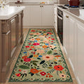 Runner Rug for Hallways Kitchen Rug Non Slip 2'x 6' Washable Rugs with Rubber Backing Soft Floral Carpet Runner for Hallways, Kitchen, Laundry, Bedroom, Bathroom(Green)-Ruum Studio Home