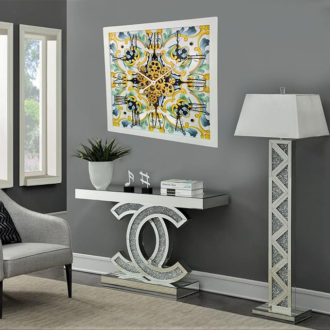 The Gears Clock Wall Clock Italy Collection with Moving Gears (Praiano, 24 inches (60 cm))-Ruum Studio Home