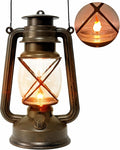 Vintage LED Outdoor Lantern Battery Powered Lanterns with Flame Wick Waterproof Camping Lamp Non-Solar Hanging Lantern Lights Landscape Decor for Indoor/Outdoor Use-Ruum Studio Home