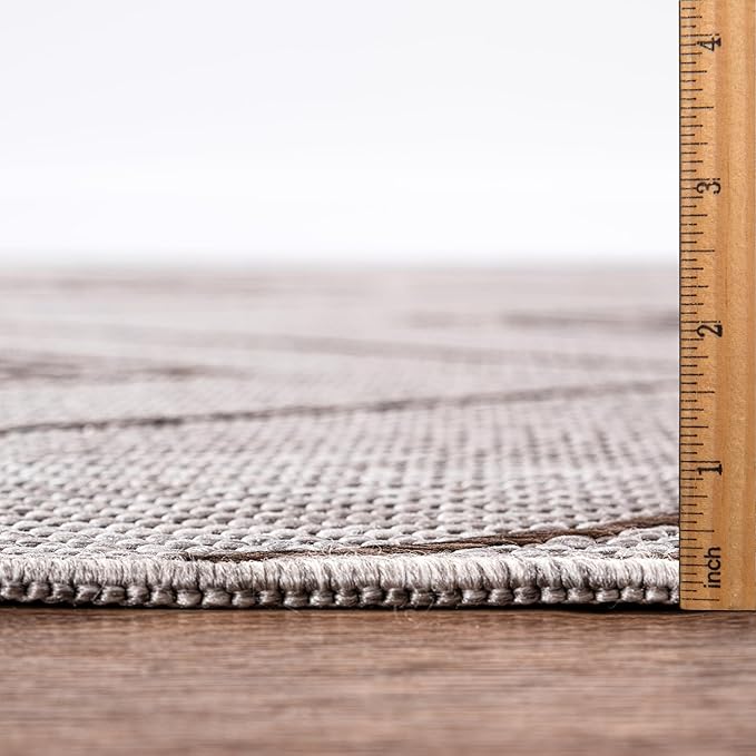 Keen Home Design Terrace Outdoor Area Rug - 8x10 Washable Indoor/Outdoor Rug for Patio, Kitchen, Balcony, Beach, Garden, Deck and Porch, Size: 7'7"x10'-Ruum Studio Home