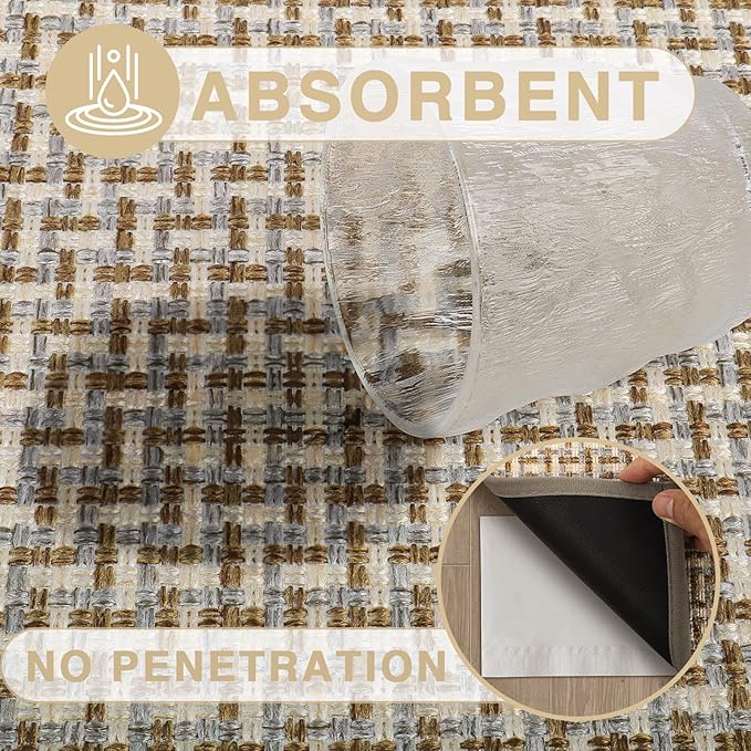 LEKEEPGO Door Mat Indoor Entrance 24"x47", Absorbent Indoor Door Mat Large, Non Slip Rubber Backing Inside Door Mats, Washable Floor Mat, Low-Profile Doormat for Front Door, Entryway, Entrance, Grey-Ruum Studio Home