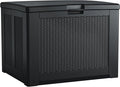 Rubbermaid Medium Resin Outdoor Storage Deck Box (74 Gal), Weather Resistant, Black, Deck Organization for Home/Backyard/Pool Chemicals/Toys/Garden Tools/Porch/Patio Cushions-Ruum Studio Home