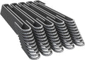 Vodaland Rebar Stakes J Hook Extra Heavy Duty 1/4 inch Coated Steel Ground Anchors with Chisel Point End (100)-Ruum Studio Home