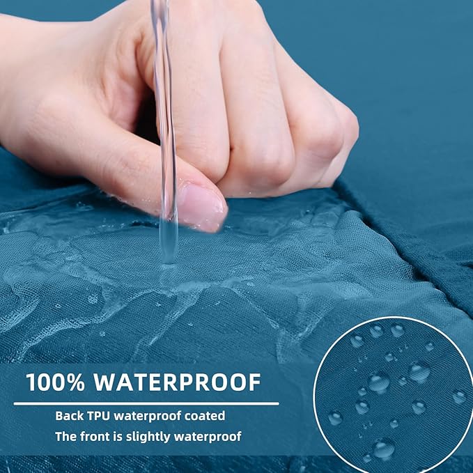 hyha Waterproof Couch Cushion Covers, Sectional Sofa Slipcovers Washable, L Shape Chaise Dog Couch Covers for Sectional Sofa, Universal Furniture Protector (1 Piece for Chaise XL, Deep Teal)-Ruum Studio Home