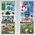Football Window Clings, Football Party Decorations, Touch Down Party Window Stickers, Green Brown Themed Stickers Decal Gel for Touchdown Party Decor Accessories Set-Ruum Studio Home