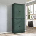 ARTPOWER 72" Tall Kitchen Pantry Storage Cabinet with Drawer and Adjustable Shelves, Pantry Cabinet for Kitchen, Bathroom or Hallway, Green-Ruum Studio Home
