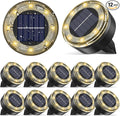 Mini Solar Ground Lights, 12 Pack Solar Lights Outdoor Waterproof, Upgraded LED Flat Landscape Lighting for Outside Pathway Garden Patio Yard Driveway,Warm White-Ruum Studio Home