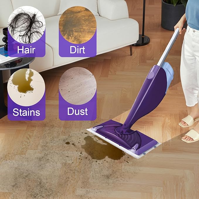 Mopping Pad Refill Compatible with Wet Jet Mop, Disposable Multi Surface Wetjet Hardwood Floor Cleaner Spray Mop Pads Refills, Thickness & Absorbent (60)-Ruum Studio Home