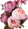 Duovlo Fake Flowers Vintage Artificial Peony Silk Flowers Wedding Home Decoration,Pack of 1 (New Sweetened Bean)-Ruum Studio Home