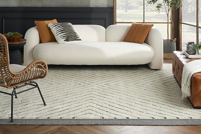 Nourison Home Positano Charcoal 8' x 10' Area Rug, Modern, Solid, Indoor/Outdoor, Easy Cleaning, Non Shedding, Bed Room, Living Room, Deck, Backyard-Ruum Studio Home
