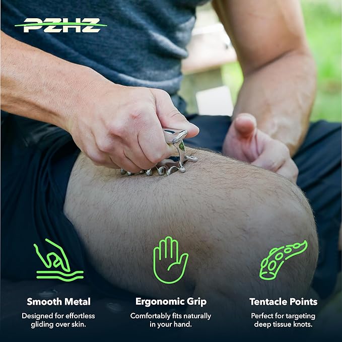 PZHZ® Fascia Massage Tool Blaster for Deep Tissue, Muscle Knots,Cellulite, Myofascial Release & More – All-in-One Full Body Tension Relief, Back & Neck Massager-Ruum Studio Home