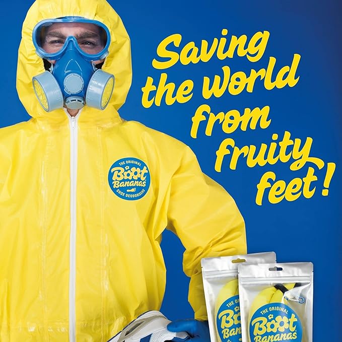Boot Bananas Original Shoe Deodorizer | Long-Lasting, Reusable Sports Shoe Deodorizer Odor Neutralizer & Air Purifier | Eco-Conscious | Lasts 6 to 12 Months | 1 Pair-Ruum Studio Home