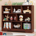 Book Shelf, 8 Cubes Storage Organizer, 3-Tier Open Shelf Wooden Bookcase, Freestanding Cherry Bookshelf Cube Shelf for Bedroom, Living Room-Ruum Studio Home
