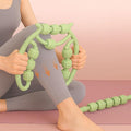 10 Roller Circular Leg Massager with Bonus Massage Stick – Manual Back & Leg Rollers, Relajador de Piernas Set, Circular Leg Clamp Roller for Neck, Arms & Legs (Green)-Ruum Studio Home