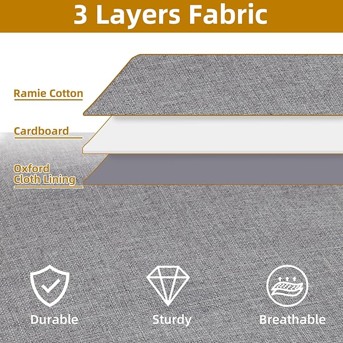 Under the Bed Storage Bins, 31.5 x 15.7 x 5.9 Inch Closet Organizers with Reinforced Handles for Blanket, Sheets, Pillows, Towels, Shoes, Grey, 2 Pack-Ruum Studio Home