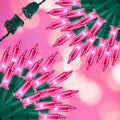 150LIGHTS PINK Extra-Bright With End Connectors Christmas Decorative Lights 9.72m UL Certified Mini String Light Set Waterproof for Home Garden Holiday Christmas Tree Party Patio Decor Wedding-Ruum Studio Home