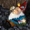 Gnome Solar Garden Statue with LED Light - Waterproof Outdoor Decoration for Terrace, Courtyard & Lawn for Moms & Women-Ruum Studio Home