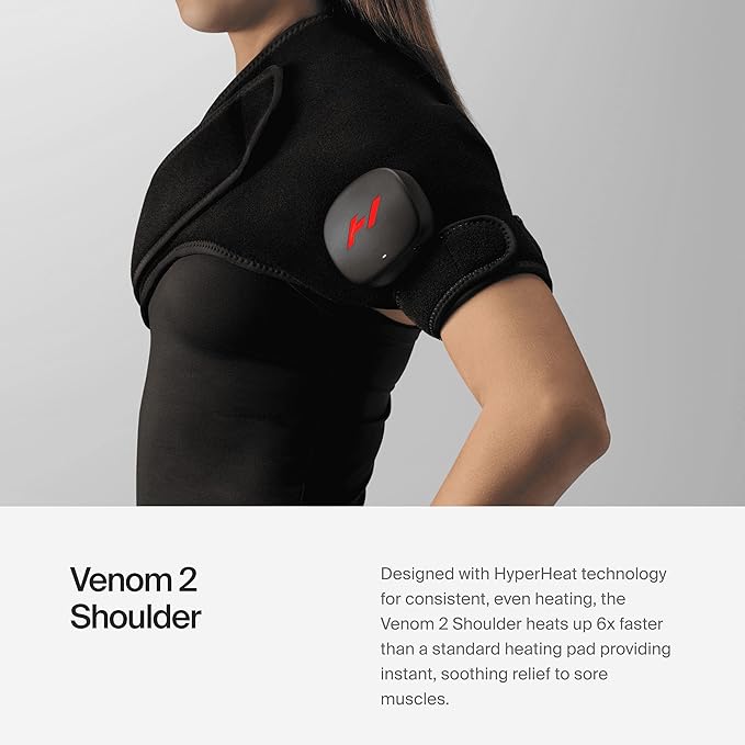 Hyperice Venom 2 - Advanced Heat + Vibration Wrap (Left Shoulder) - FSA or HSA Approved-Ruum Studio Home