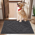 COSY HOMEER-Door-Mat-Non-Slip-Entryway-Rug 24”x36” Absorbent Welcome Mats Washable Dirt Trapper Door Mat Entrance Floor Mats for Front Back Doormats and Wet Shoes,Dark Grey-Ruum Studio Home