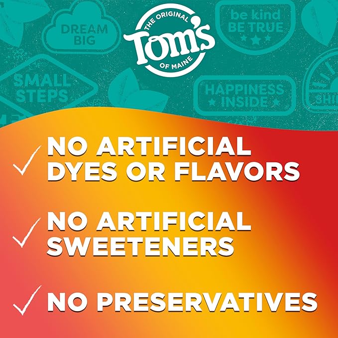 Tom's of Maine Anticavity Kids Natural Toothpaste Variety Pack, Strawberry, Orange Mango, Watermelon Flavors, Kids Toothpaste with Fluoride, Safe for Ages 2 and Up, 5.1 oz (Pack of 3)-Ruum Studio Home