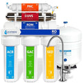 Express Water Ultraviolet Reverse Osmosis Water Filtration System – 6 Stage RO UV Water Filter with Faucet and Tank – UV Under Sink Water Filter – 100 GPD-Ruum Studio Home