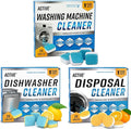 Washing Machine Dishwasher & Disposal Cleaning Tablets - Appliance Refresh Bundle Includes 12 Month Supply Cleaner Deodorizer, Washer Descaler, Disposer Freshener Deep 72-Ruum Studio Home