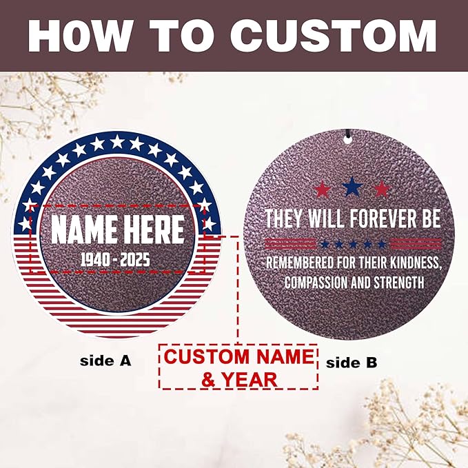 ASTARIN Personalized Wind Chimes for Memorial US Veteran, Deep Tone Wind Chimes for Loss of Loved One Brothers Sisters, Thank You Veteran Solider-Ruum Studio Home