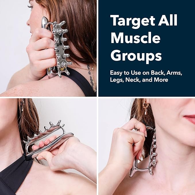 PZHZ® Fascia Massage Tool Blaster for Deep Tissue, Muscle Knots,Cellulite, Myofascial Release & More – All-in-One Full Body Tension Relief, Back & Neck Massager-Ruum Studio Home