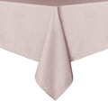 sancua Rectangle Tablecloth - 90 x 132 Inch - Stain and Wrinkle Resistant Washable Polyester Table Cloth, Decorative Fabric Table Cover for Dining Tables, Buffet Parties and Camping, Blush-Ruum Studio Home
