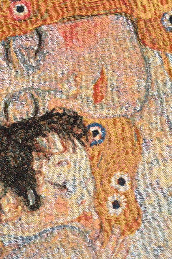 C Charlotte Home Furnishings Inc Mother and Child 1 Cushion Cover | Pure Cotton Decorative Cushion Case | Cushion Cover for Indoor Use | 17x17 Inch Cushion Cover for Living Room I by Gustav Klimt-Ruum Studio Home
