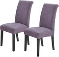 Joccun Chair Covers for Dining Room Set of 2, Dining Chair Slipcovers Stretch Dining Room Chair Covers Seat Protector,Washable Parsons Chair Cover for Home,Hotel(Grapeade,2 Pack)-Ruum Studio Home
