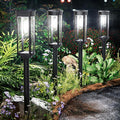Solar Pathway Lights Outdoor Waterproof 4 Pack Upgraded Solar Walkway Landscape Lighting Outside Driveway Lights,Auto On/Off for Yard Lawn Patio (Cool White)-Ruum Studio Home