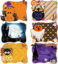 MCEAST 6 Pack Halloween Plastic Placemats Halloween Pumpkin Spider Ghost Waterproof Table Mats Assorted 6 Styles Halloween Party Table Decorations for Home Kitchen Dining, 16 x 12 Inches-Ruum Studio Home
