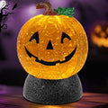 Halloween Snow Globe Lantern Pumpkin Lighted Halloween Snow Globes Battery Operated or USB Powered with 6H Timer Musical Snow Globe Glitter for Spooky Party Home Table Decorations (Pumpkin)-Ruum Studio Home