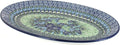 Blue Rose Polish Pottery Sapphire Fields Oval Platter-Ruum Studio Home