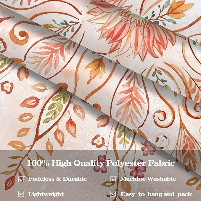 Lunerfex Floral Mandala Tapestry Boho Tapestry for Bedroom Orange Tapestries Wall Hanging Living Room Wall Art and Home Decor 70x90-Ruum Studio Home