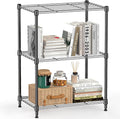 450 lbs Steel Storage Shelving 3-Tier Utility Shelving Unit Steel Organizer Wire Rack for Home,Kitchen,Office (11.8" D x 17.7" W x 26.3" H)-Ruum Studio Home