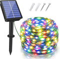 Solar String Lights 120LED 40FT, IP67 Waterproof String Lights for Outside with 8 Lighting Modes, Upgraded Solar Panel Fairy Lights for Garden Party Wedding Decorations (Multicolor)-Ruum Studio Home