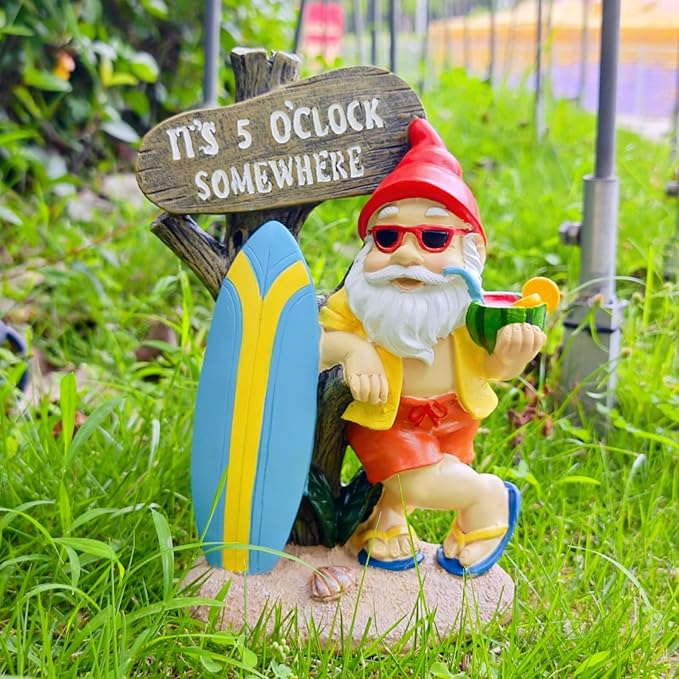Garden Gnomes Outdoor Funny,Gnomes Decorations for Yard Statues Decor-Ruum Studio Home
