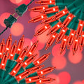 100LIGHTS RED Extra-Bright with End Connectors Christmas Decorative Lights 5.98m UL Certified Mini String Light Set Waterproof for Home Garden Holiday Christmas Tree Party Patio Decor Wedding-Ruum Studio Home