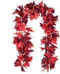 Lvydec 2 Pack Maple Leaves Fall Garland - 5.9ft/Strand Artificial Foliage, Red Fall Leaves Autumn Decoration for Home, Wedding, Party, Halloween, Thanksgiving-Ruum Studio Home