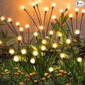 Solar Firefly Lights 16 LED Swaying Outdoor Waterproof Decorative Lights for Yard Patio Pathway Lawn Decorations (2 Pack, 8 Heads)-Ruum Studio Home