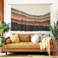 Flber Macrame Wall Hanging Macrame Wall Decor Large-Scale Tie-Dye Tapestry Living Home Room Wall Decor 57" Wx 35" L-Ruum Studio Home