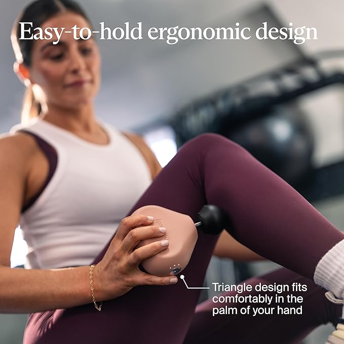 TheraGun Mini (3rd Generation) by Therabody – Ultra-Portable Massage Gun and Travel Essential for Fast, Effective Pain and Tension Relief Anywhere (Desert Rose)-Ruum Studio Home