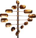 Stanwood Wind Sculpture Kinetic Copper Wind Spinner - Lucky 8 Twirler-Ruum Studio Home